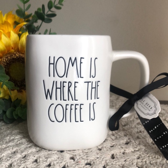 Rae Dunn HOME IS WHERE THE COFFEE IS Mug - Picture 1 of 5